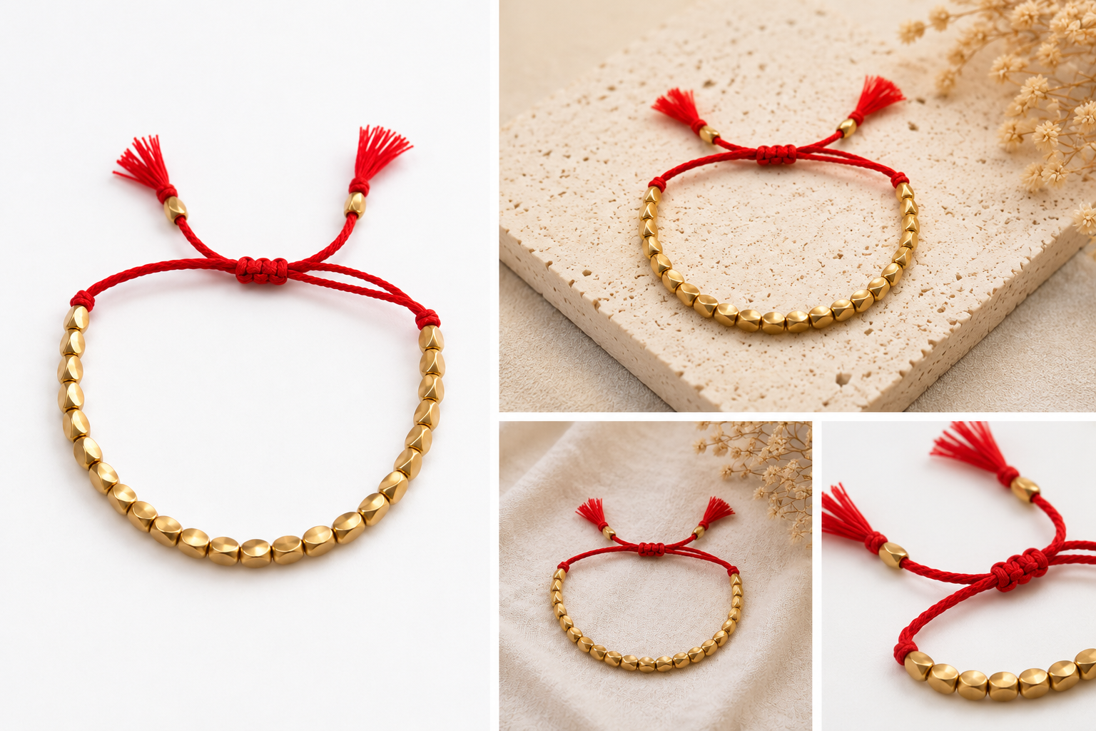 Bracelet Tibétain Porte-Bonheur – Adulte & Enfant Acier inoxydable