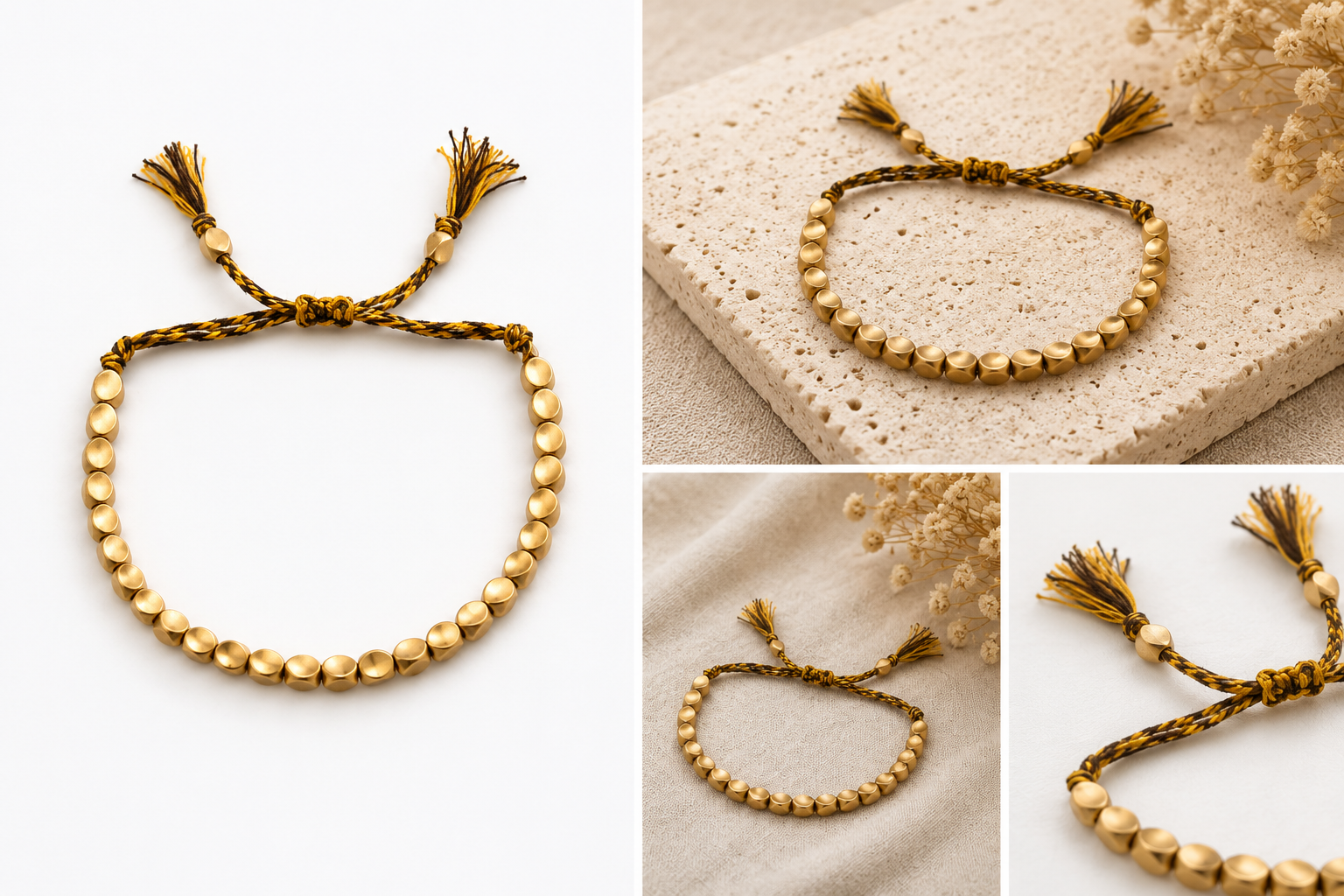 Bracelet Tibétain Porte-Bonheur – Adulte & Enfant Acier inoxydable
