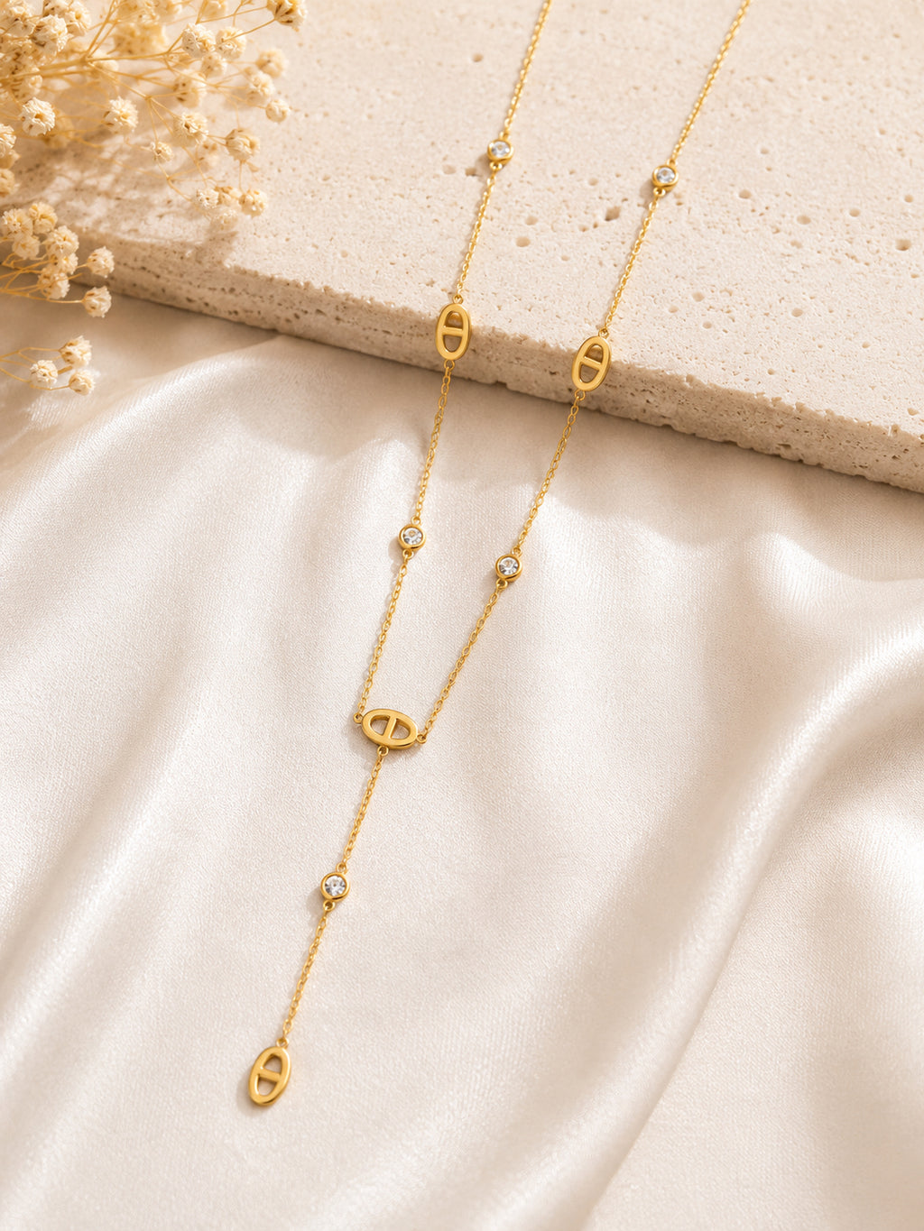 Collier Dolce Perla-acier inoxydable
