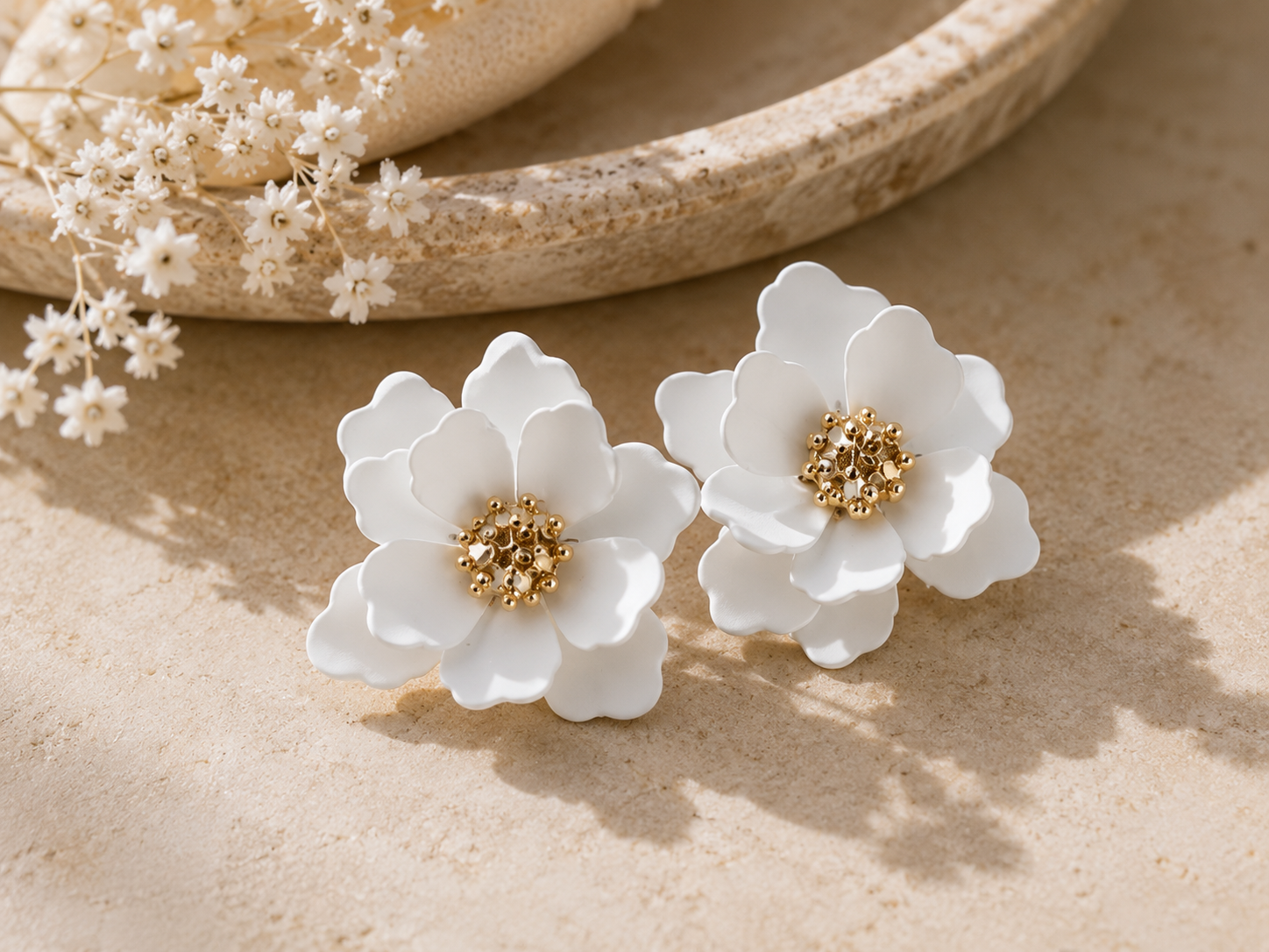 🌼 Boucles d'oreilles Marguerite – L'Atelier des Pépites