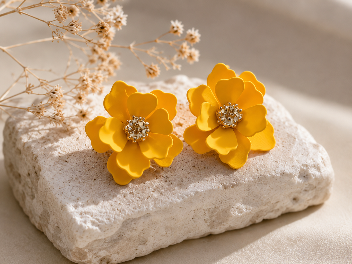 🌼 Boucles d'oreilles Marguerite – L'Atelier des Pépites