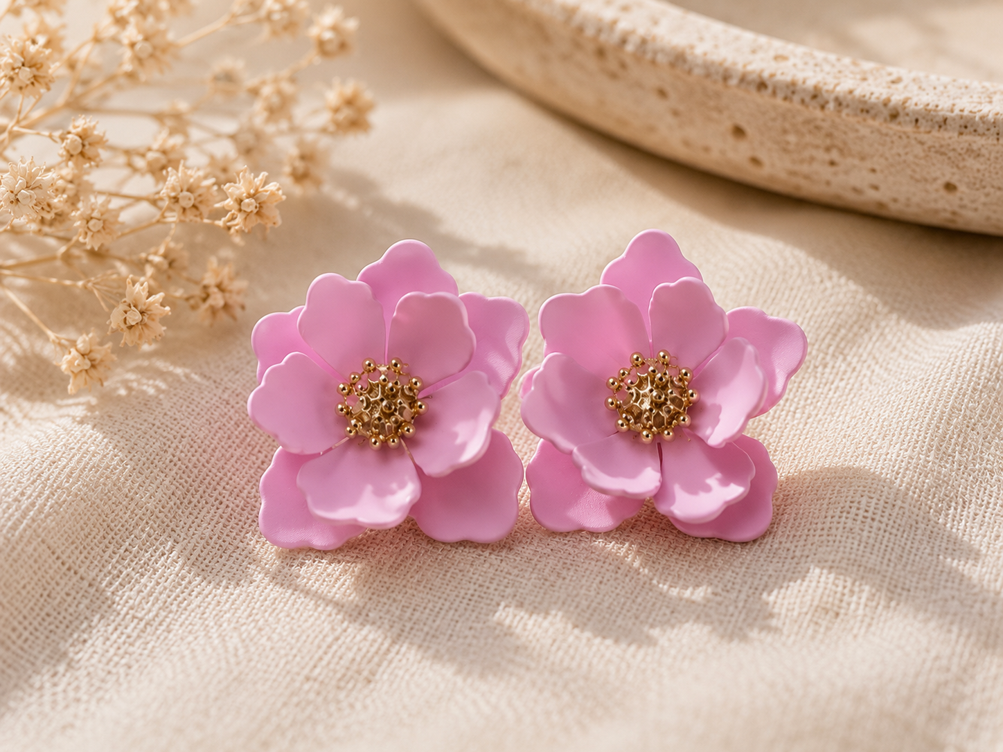 🌼 Boucles d'oreilles Marguerite – L'Atelier des Pépites