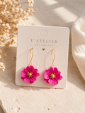 Boucles d'oreilles Dahlia- Acier inoxydable