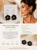 Boucles d'oreilles Bella Rosa- Acier inoxydable