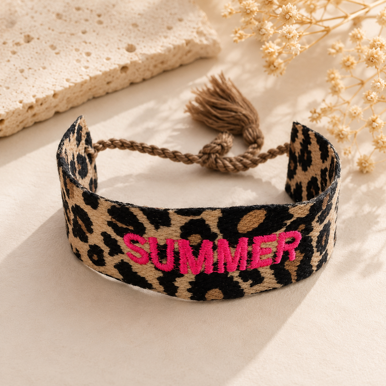 Bracelet tissé « SUMMER » – Esprit Bohème Chic